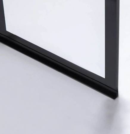 Calbati Ścianka prysznicowa 80 cm asymetryczna kratka szkło 8mm 48379602
