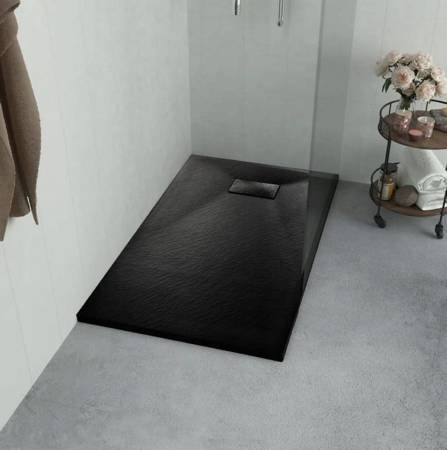 SEDEN Brodzik prysznicowy prostokatny do lazienki czarny (wymiary: 120 x 70 x 2,6 cm) 22778038
